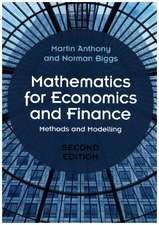 Mathematics for Economics and Finance