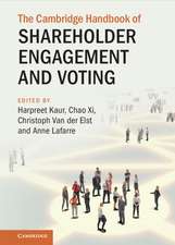 The Cambridge Handbook of Shareholder Engagement and Voting