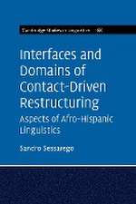 Interfaces and Domains of Contact-Driven Restructuring