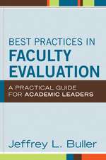 Best Practices in Faculty Eval