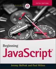 Beginning JavaScript, 5e