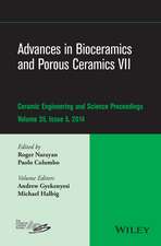 Advances in Bioceramics and Porous Ceramics VII – Ceramic Engineering and Science Proceedings, V 35 Issue 5