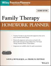 Family Therapy Homework Planner 2e