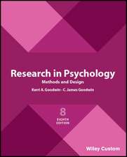 Research in Psychology – Methods and Design 8e