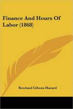 Finance And Hours Of Labor (1868)