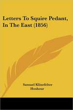 Letters To Squire Pedant, In The East (1856)