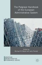 The Palgrave Handbook of the European Administrative System