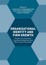 Organizational Identity and Firm Growth: Properties of Growth, Contextual Identities and Micro-Level Processes