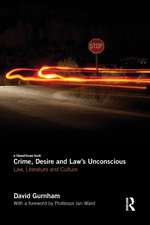 Crime, Desire and Law's Unconscious: Law, Literature and Culture