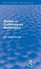 Studies in Contemporary Metaphysics