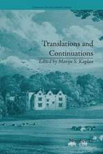 Translations and Continuations: Riccoboni and Brooke, Graffigny and Roberts