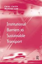 Institutional Barriers to Sustainable Transport