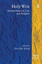 Holy Writ: Interpretation in Law and Religion