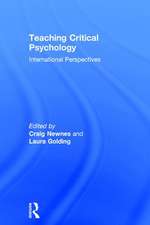 Teaching Critical Psychology: International Perspectives