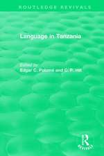 Routledge Revivals: Language in Tanzania (1980)