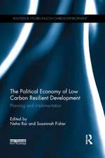 The Political Economy of Low Carbon Resilient Development