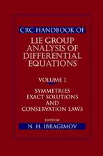 CRC Handbook of Lie Group Analysis of Differential Equations, Volume I: Symmetries, Exact Solutions, and Conservation Laws