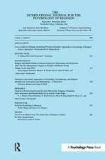 From Conflict to Dialogue: Examining Western and Islamic Approaches in Psychology of Religion: A Special Issue of the International Journal for the Psychology of Religion