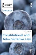 Constitutional and Administrative Lawcards 2012-2013