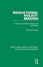 Educational Policy-making: A Study of Interest Groups and Parliament