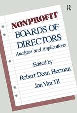 Nonprofit Boards of Directors: Analyses and Applications