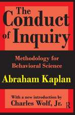 The Conduct of Inquiry: Methodology for Behavioural Science