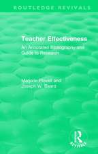 Teacher Effectiveness: An Annotated Bibliography and Guide to Research