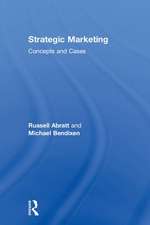 Strategic Marketing: Concepts and Cases