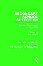 Secondary School Selection: A British Psychological Society Inquiry