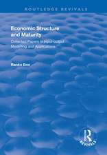 Economic Structure and Maturity: Collected Papers in Input-output Modelling and Applications: Collected Papers in Input-output Modelling and Applications