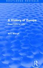 A History of Europe: From 1378 to 1494