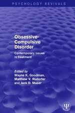 Obsessive-Compulsive Disorder: Contemporary Issues in Treatment