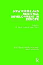 New Firms and Regional Development in Europe