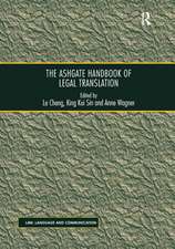 The Ashgate Handbook of Legal Translation