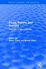 Revival: Food, Nature and Society (2001): Rural Life in Late Modernity