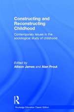 Constructing and Reconstructing Childhood: Contemporary issues in the sociological study of childhood