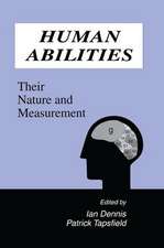 Human Abilities: Their Nature and Measurement