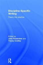 Discipline-Specific Writing: Theory into practice