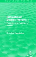 International Studies: Volume 1: Prevention and Treatment of Disease