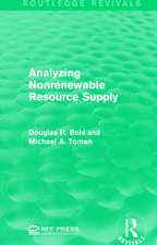 Analyzing Nonrenewable Resource Supply