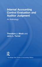 Internal Accounting Control Evaluation and Auditor Judgement: An Anthology