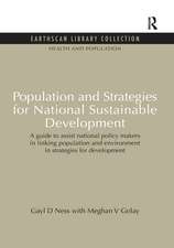 Population and Strategies for National Sustainable Development