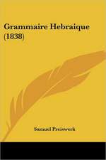 Grammaire Hebraique (1838)