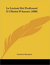 Le Lezioni Dei Professori E I Diritti D'Autore (1890)