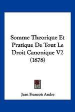 Somme Theorique Et Pratique De Tout Le Droit Canonique V2 (1878)