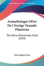 Anmarkningar Ofver De I Sverige Vaxande Pilarterna