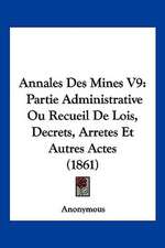 Annales Des Mines V9