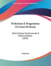 Prelezione E Programma Al Corso Di Storia