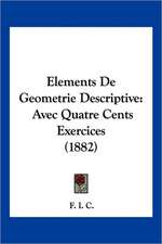 Elements De Geometrie Descriptive