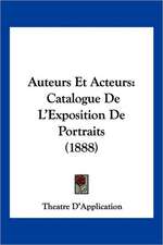 Auteurs Et Acteurs